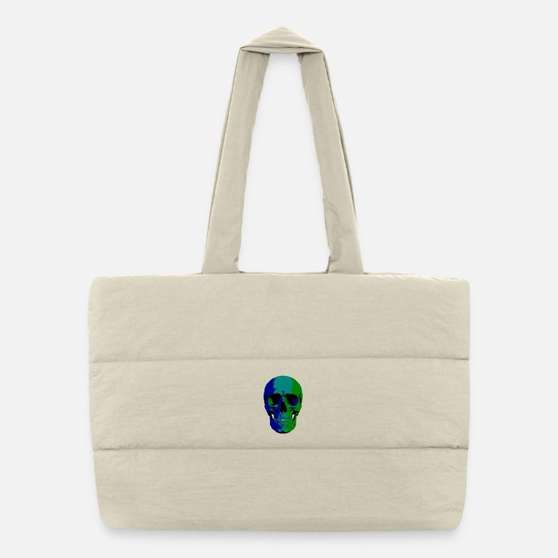 Toxic Skull – Screen Print from the Underworld Puffer Shopping Bag