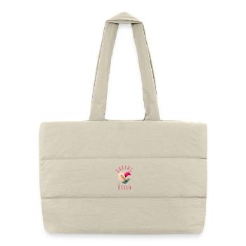 "Baking Queen - Heart!" - Puffer Shopping Bag - natural - Front