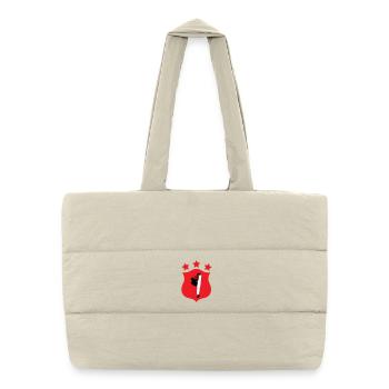 Capoeira - Combat - Danse - Sac shopping matelassé - blanc naturel - Devant