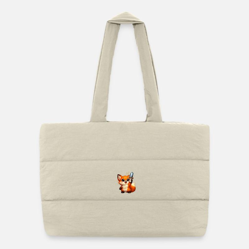 Kawaii Fuchs Puffer-Einkaufstasche