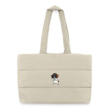 Dab du Jack Russel Terrier - Sac shopping matelassé - blanc naturel - Devant