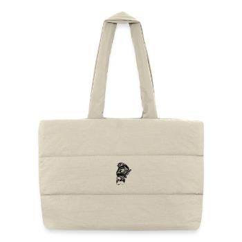 Fish of life! - Fishing T-Shirt Perch Attack / S - Puffer Shopping Bag - natural - Front