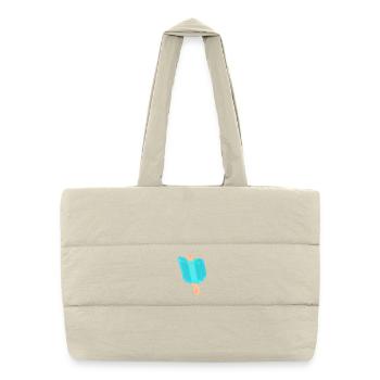 Blue popsicles - Puffer Shopping Bag - natural - Front