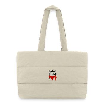 Féria - Pays Basque - Sac shopping matelassé - blanc naturel - Devant