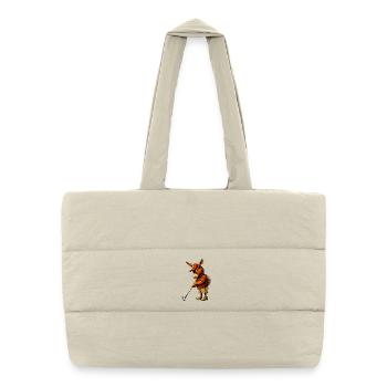 Âne de golf - Sac shopping matelassé - blanc naturel - Devant
