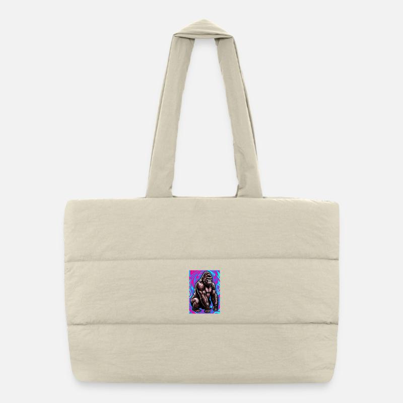gorilla Puffer Shopping Bag