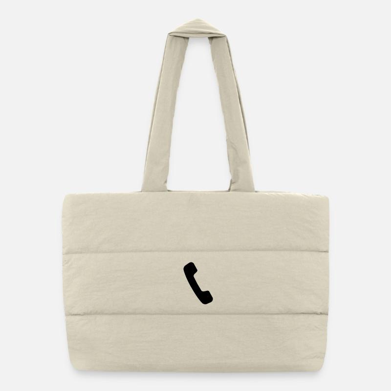 Cord phone Puffer Shopping Bag