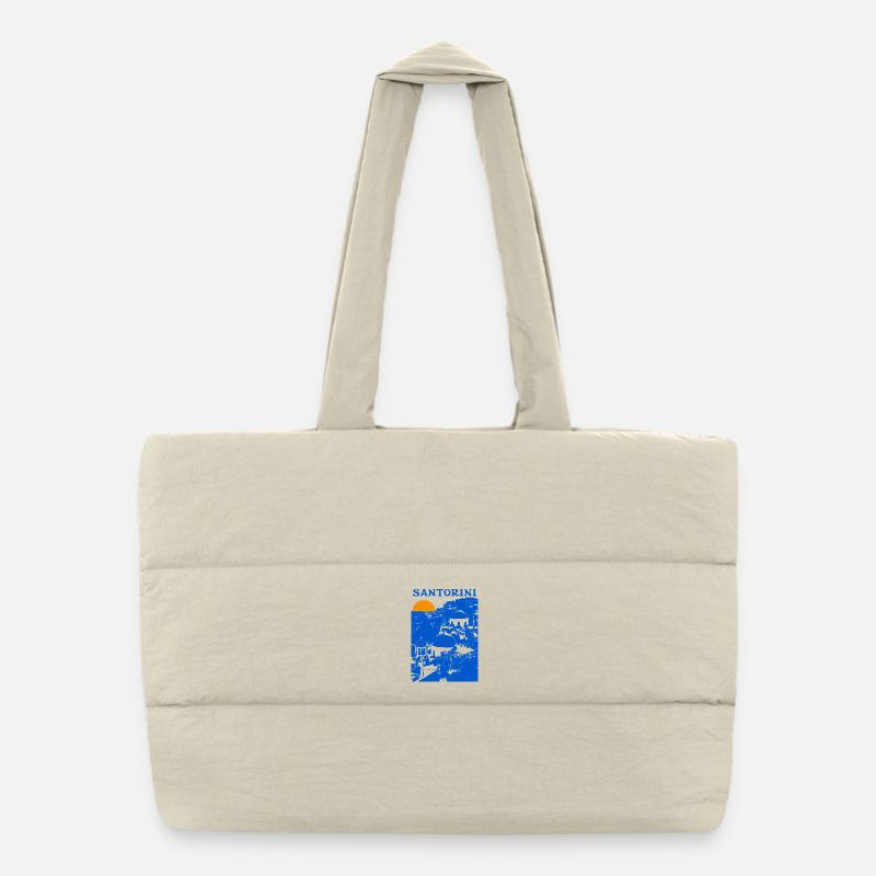 SANTORINI Puffer Shopping Bag