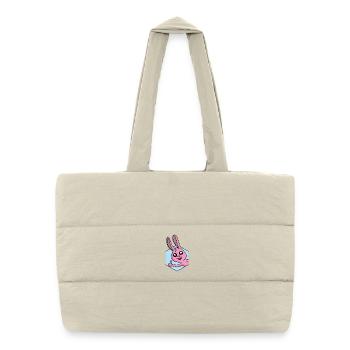 Bunny Thumbs Up - Puffer Shopping Bag - natural - Front