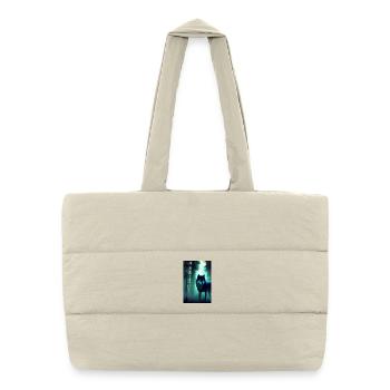 Wolf in the forest - Puffer Shopping Bag - natural - Front