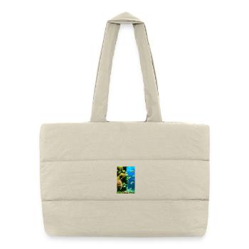 Fische, Aquarium - Gesteppte Shopping Bag - Naturweiß - Vorne