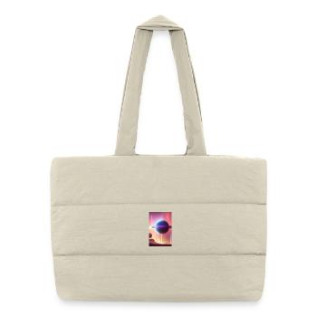 Weltall, Planeten - Gesteppte Shopping Bag - Naturweiß - Vorne