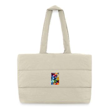 Colorful bubbles - Puffer Shopping Bag - natural - Front