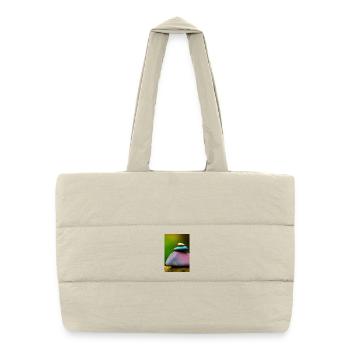 Colorful stones - Puffer Shopping Bag - natural - Front