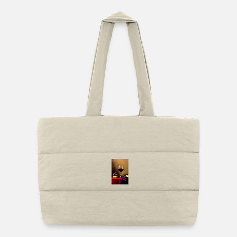 Wine drinkers Puffer Shopping Bag