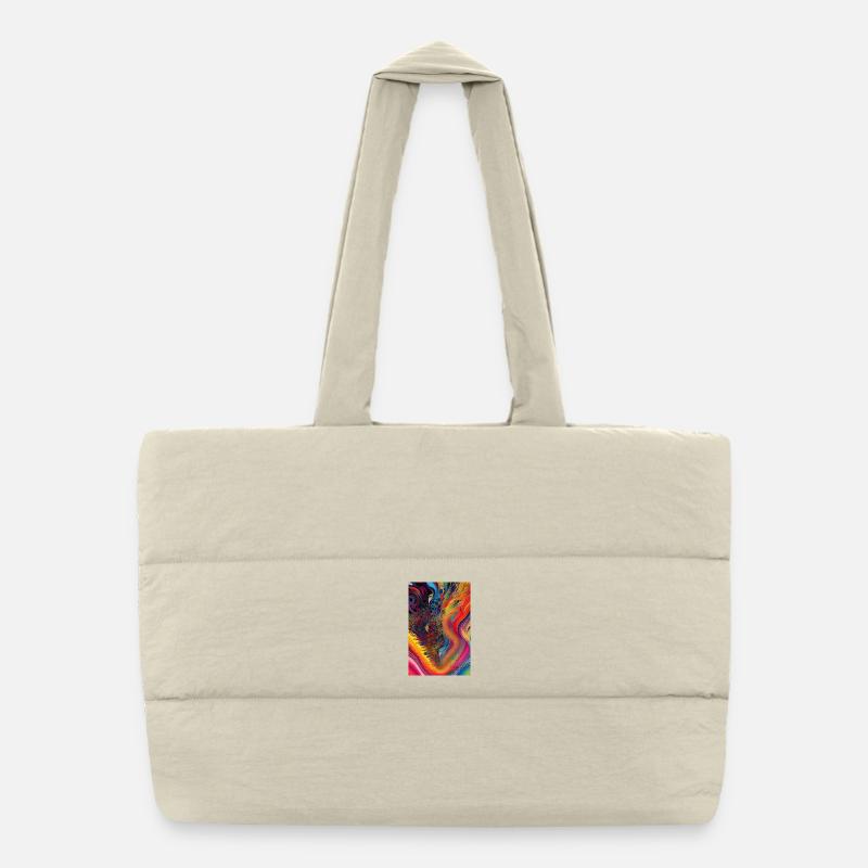 Abstract art Puffer Shopping Bag