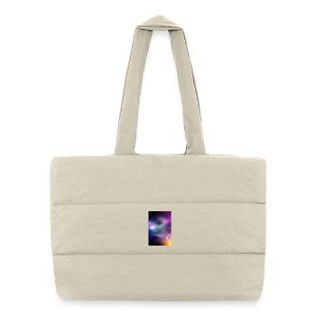 Galaxy Image - Puffer Shopping Bag - natural - Front
