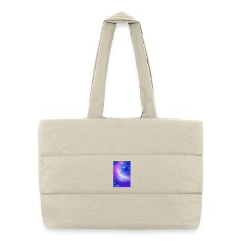 Galaxy Image - Puffer Shopping Bag - natural - Front
