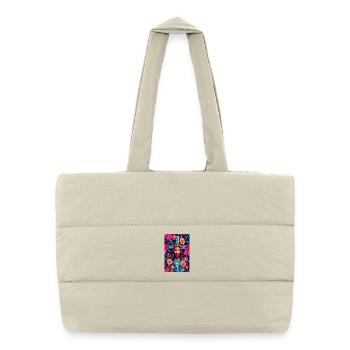 Mon Dieu - Sac shopping matelassé - blanc naturel - Devant