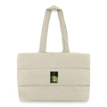 VOIE VERTE - Sac shopping matelassé - blanc naturel - Devant