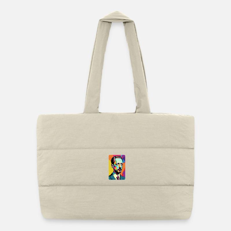 Rainer Maria Rilke t-shirt pop art bande dessinée Sac shopping matelassé