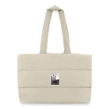 Portail du pont Heidelberg - Sac shopping matelassé - blanc naturel - Devant