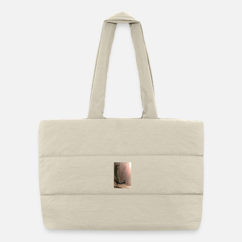 Conception de créatures fantastiques avec un animal fantastique - Sac shopping matelassé - blanc naturel