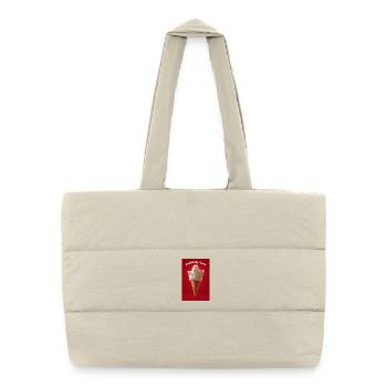Cône fantôme affreusement savoureux - Sac shopping matelassé - blanc naturel - Devant