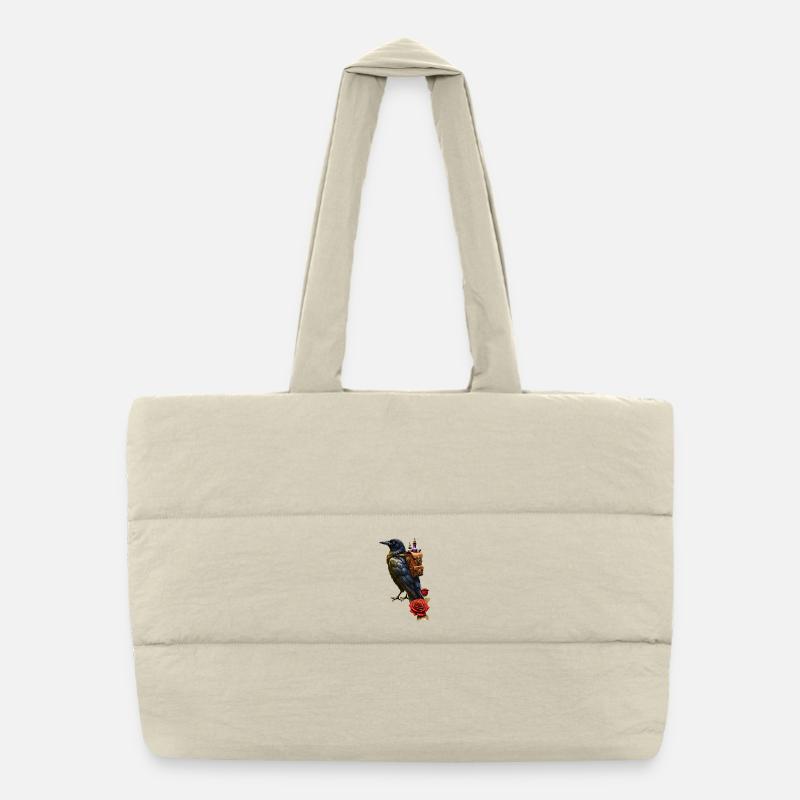 Steampunk Corbeau avec Alchemy sac à dos Sac shopping matelassé
