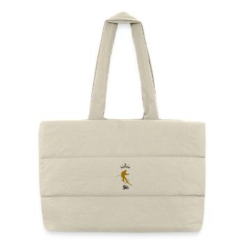 Skieur Doré - Sac shopping matelassé - blanc naturel - Devant