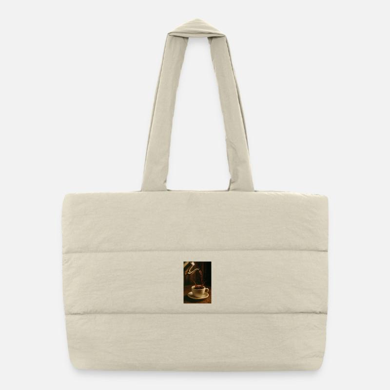 Kaffeeporzellanfluss Puffer-Einkaufstasche