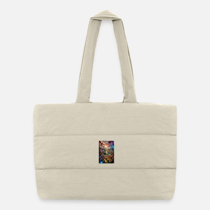 Drachenreich Puffer-Einkaufstasche