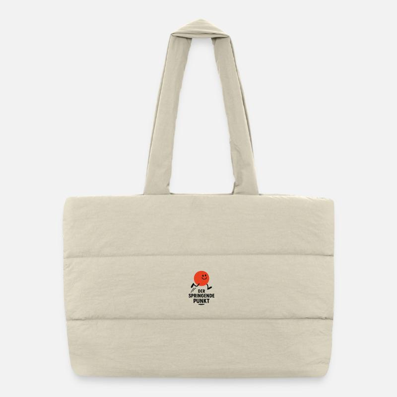 Le But Entier – Jeu de mots typographique Sac shopping matelassé