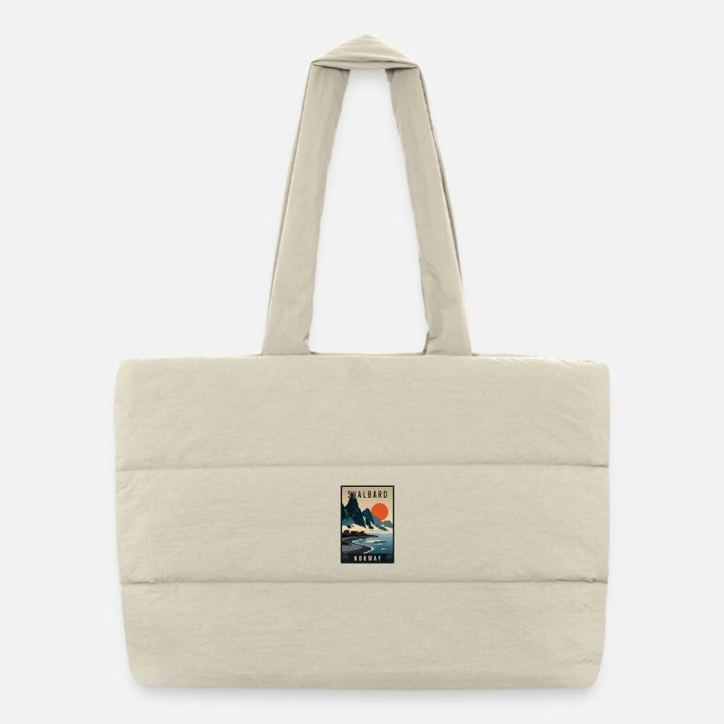 Experience Polar Adventures of Svalbard in Norway Puffer Shopping Bag