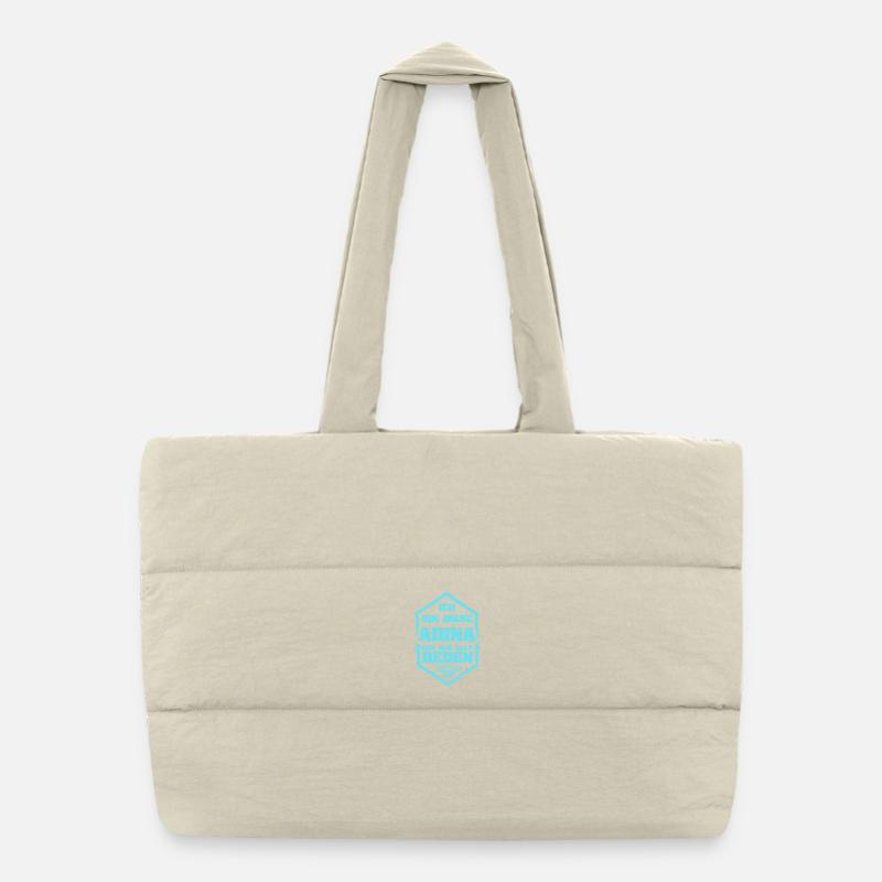 Adina as a saying Puffer Shopping Bag