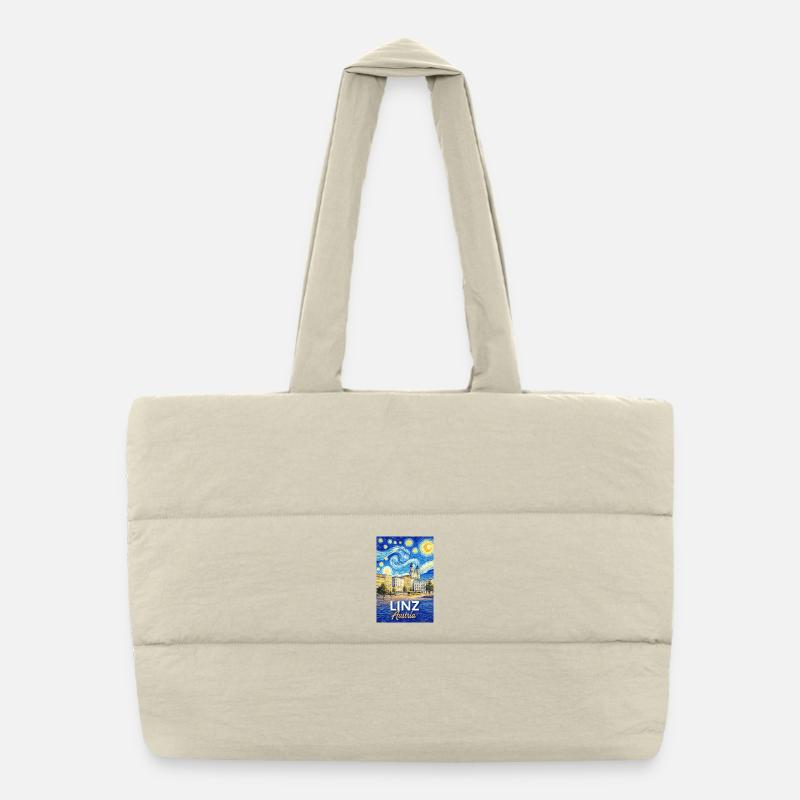 Linz, Austria Puffer Shopping Bag