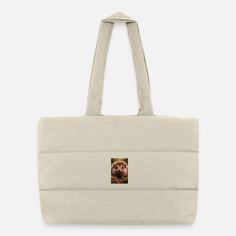 Fermez les yeux de hérisson Sac shopping matelassé