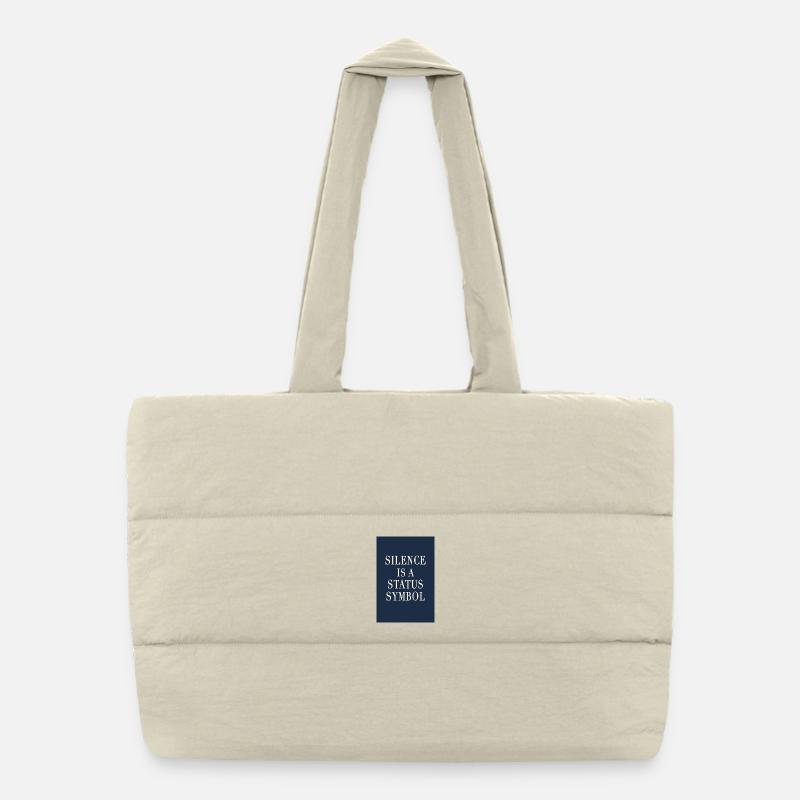 Silence is a Status Symbol – Old Money Style Puffer Shopping Bag