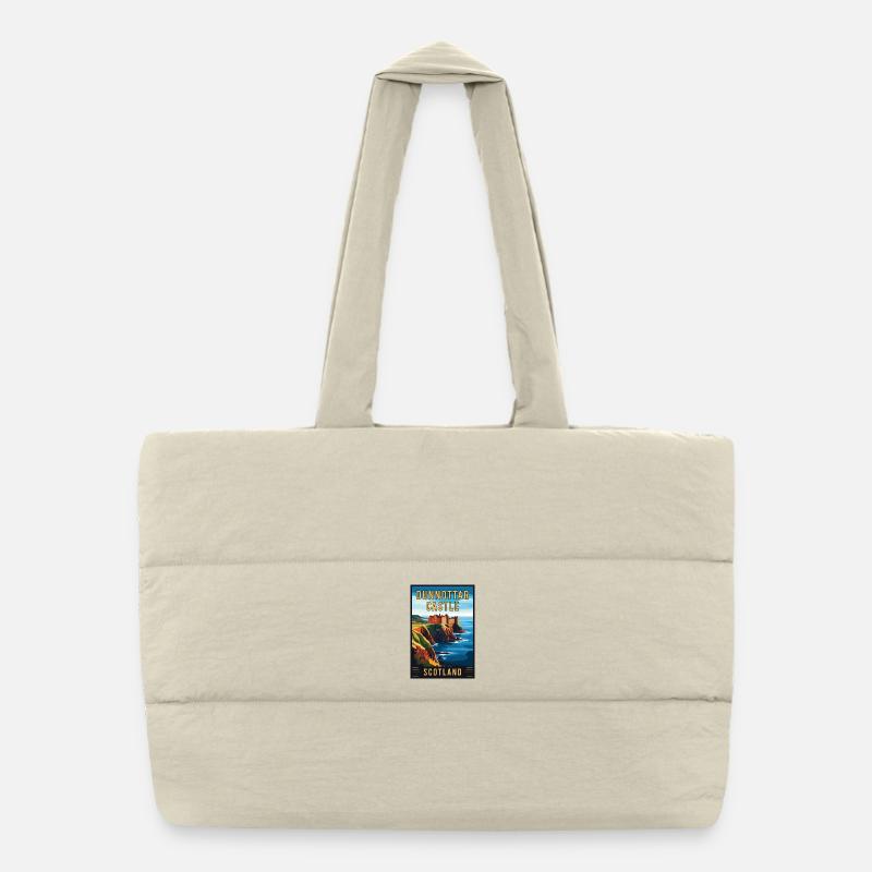 Découvrez le château de Dunnottar Mystique en Écosse Sac shopping matelassé