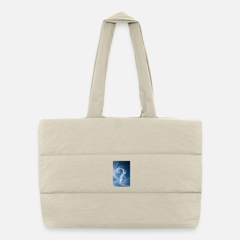 Nuage Ciel Interrogateur Sac shopping matelassé