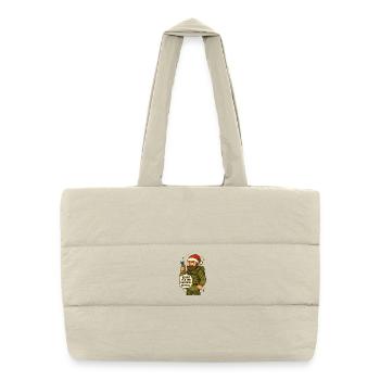 Ready for the holiday emergency - Puffer Shopping Bag - natural - Front