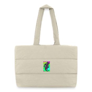 dragon - Puffer Shopping Bag - natural - Front