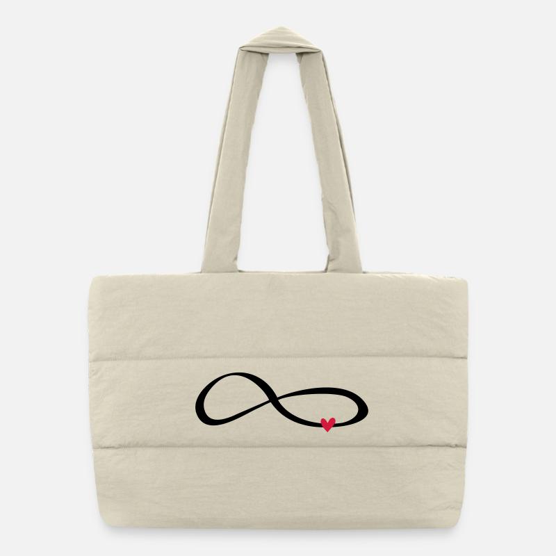 Unendlichkeits Zeichen Symbol Geschenk Liebe Puffer-Einkaufstasche