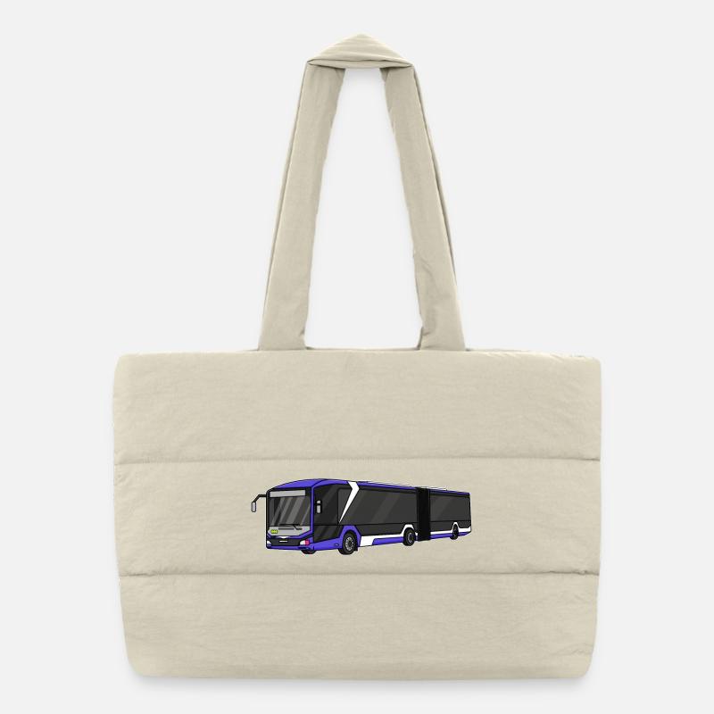 Bus, school bus, bus driver Puffer Shopping Bag