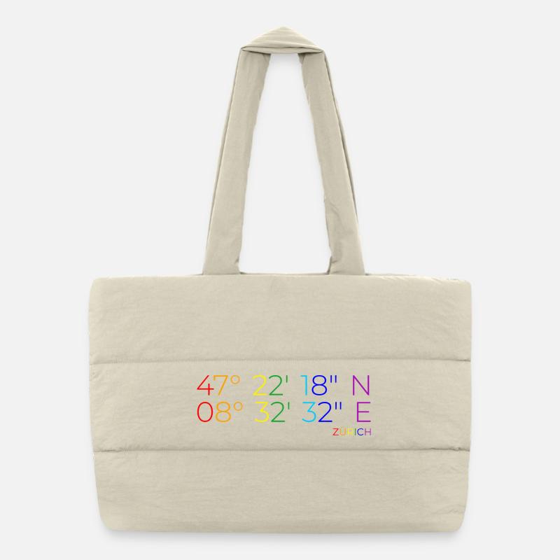 Coordonnées de la Pride Zurich Sac shopping matelassé