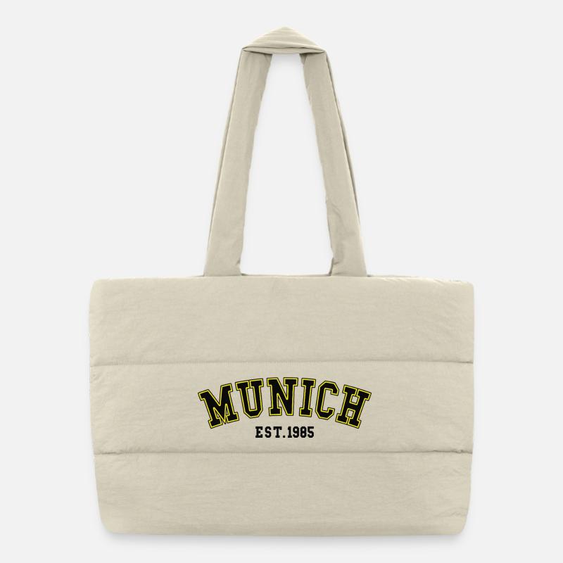 Munich_Est_1985 Puffer-Einkaufstasche