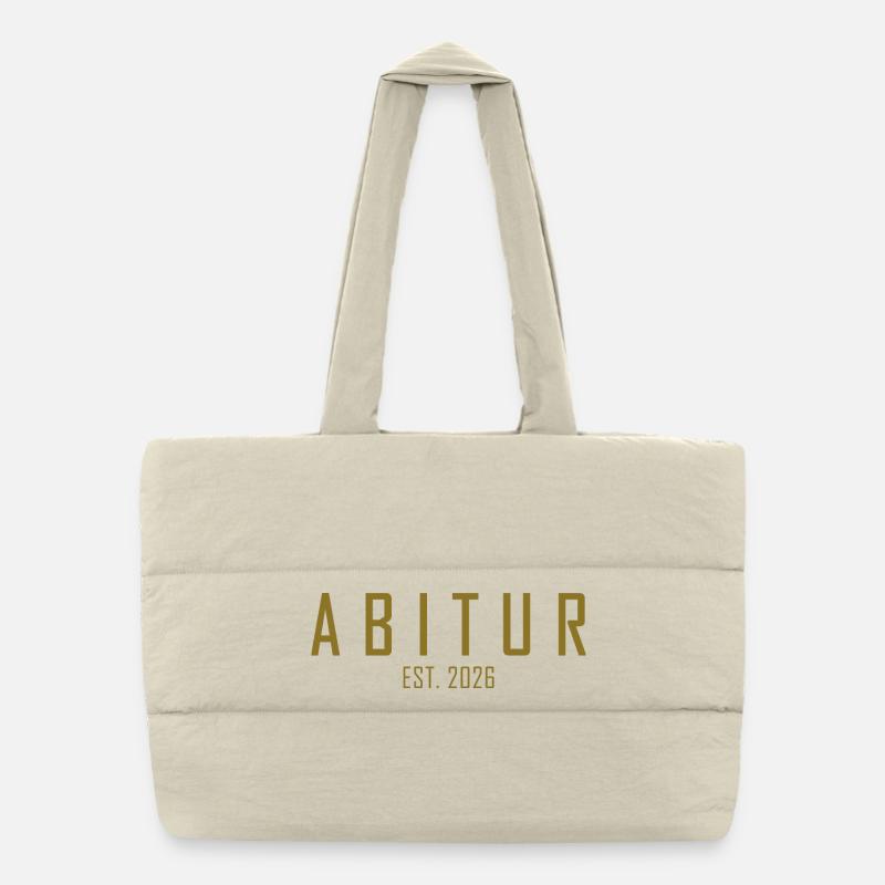 Abitur 2026 - Puffer Shopping Bag - natural