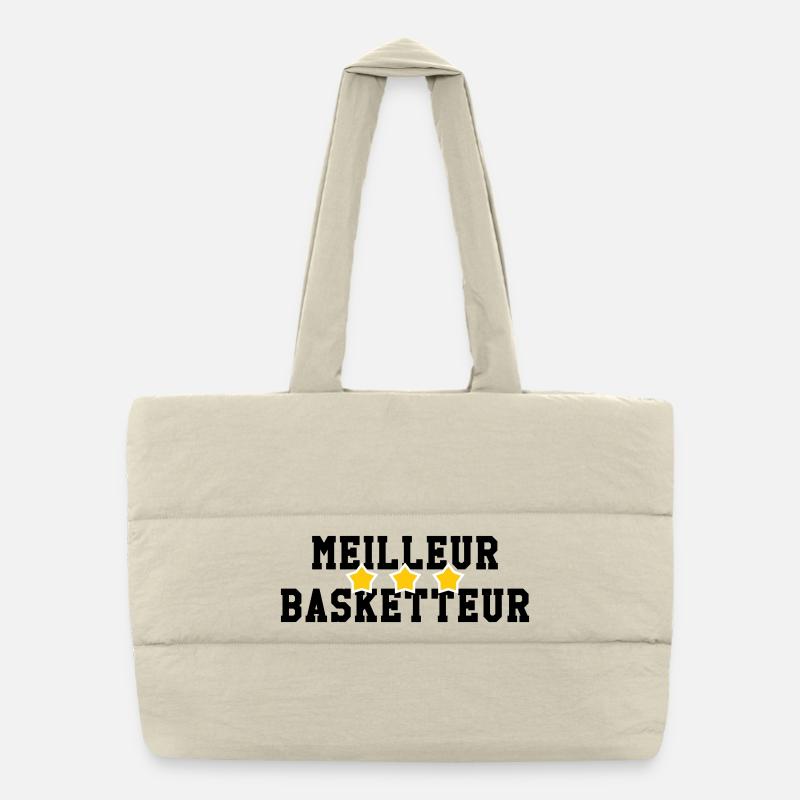 Bester Basketballspieler Puffer-Einkaufstasche