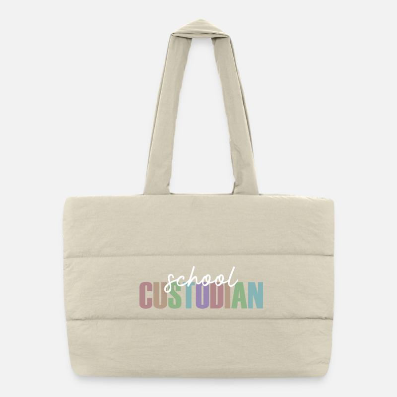 Gardien de l’école Sac shopping matelassé