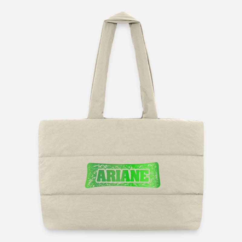 Geschenk für Ariane Puffer-Einkaufstasche